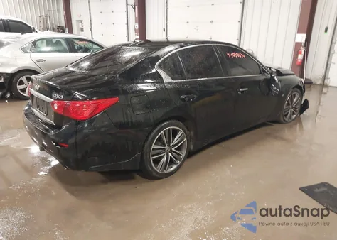 2015 Infiniti Q50 Premium from USA, damaged, VIN JN1BV7AR0FM398816